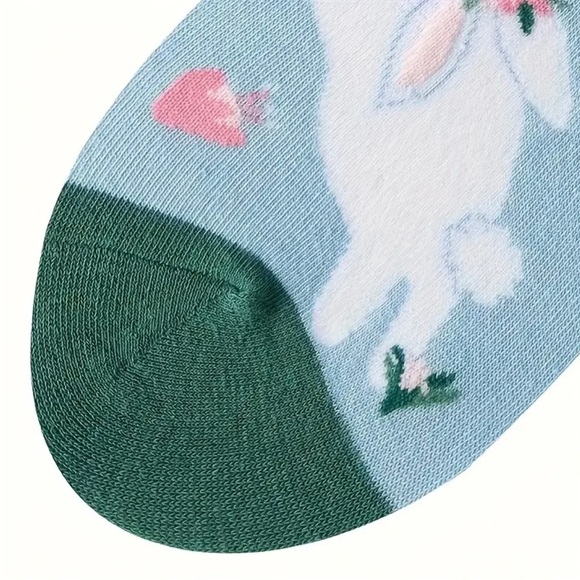 Blue Bunny Rabbit  Socks - Picture 3 of 4